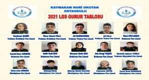 2020 2021 LGS GURUR TABLOSU Kaymakam Nuri Okutan Ortaokulu